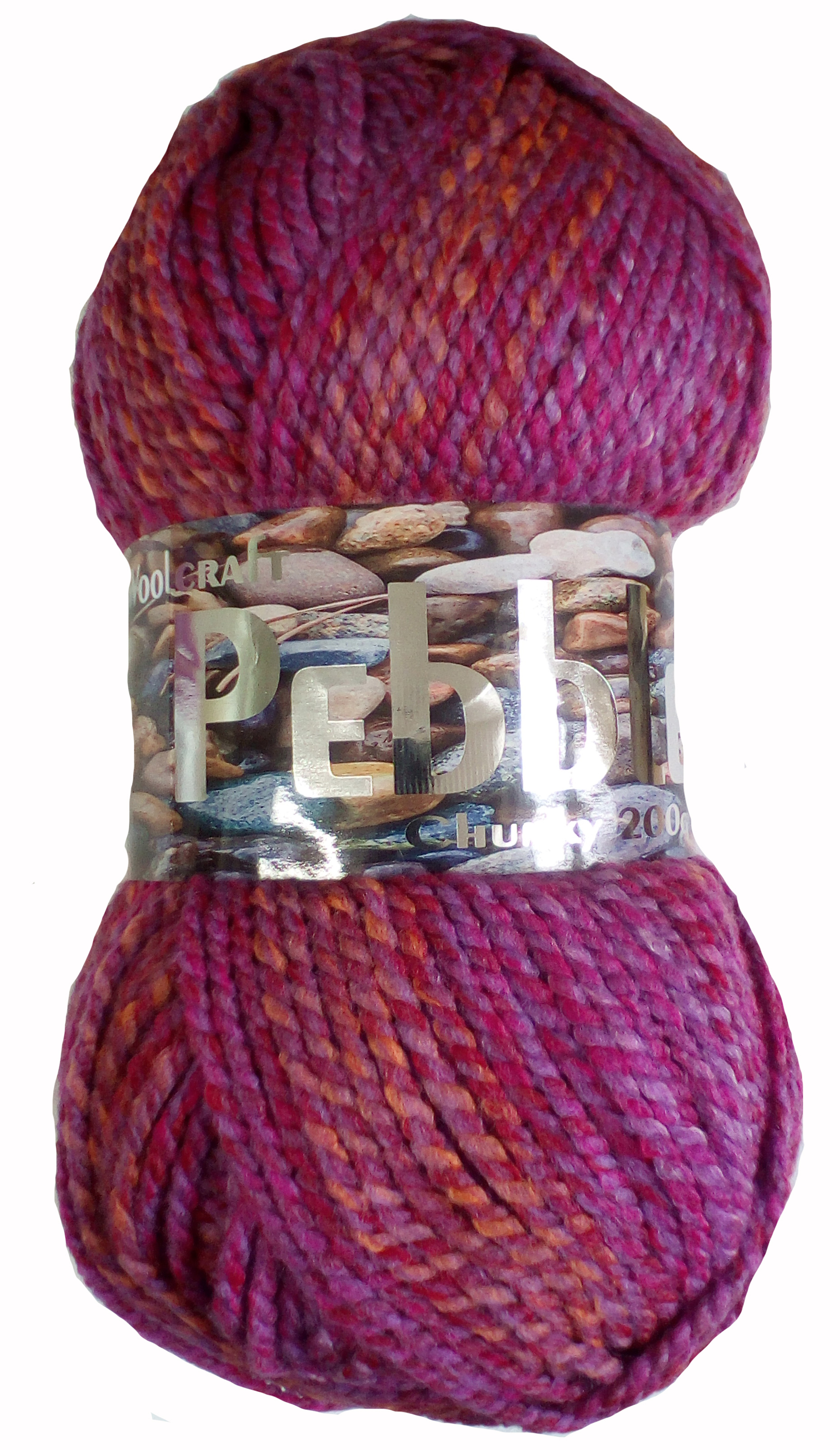 Pebble Chunky Yarn 5 x 200g Balls Carnival 8043